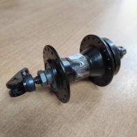 Втулка передняя SHUNFENG SF-A262F, 36 отв, эксцентрик, под дисковый тормоз, алюминий, черный, SF-A262F36