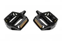Педали 9/16" алюминий SAIGUAN PS35 с отражателями, платформа, черный, ВЛ-00034080