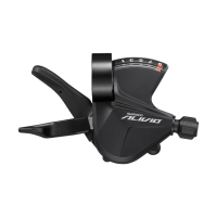 Шифтер SHIMANO Alivio M3100 правый, 9 скоростей, индикатор, трос 2050мм, без упаковки, черный, ASLM3100RC