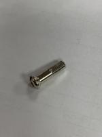 Ниппель 13G, 16мм H62F для плоских спиц, никель, Nipple-13G/16