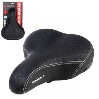 Седло COMIRON AMSTERDAM STARS N619 250х185 комфорт, звезды, черный, 700134