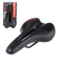 Седло COMIRON POGACAR MTB N846 280X160, черный/красный, 686370