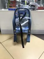 Велокресло детское пластик, крепление на багажник, до 18 кг, синий, ВЛ-00023129