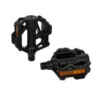 Педали 9/16" MIXIEER KIDS MX-P682 детские, без подшипников, ось 4S 97х73мм, полипропилен, черный, 721438