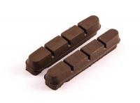 Тормозные резинки СLARK'S CPS200CARB сменные для карбоновых ободов, шоссе, коричневый , 3-561