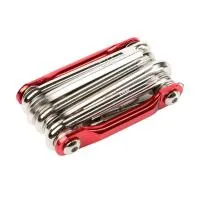 Мультитул COMIRON TOOL 11в1, шестигранные крестовые плоские torx отвёртки, выжимка цепи, красный