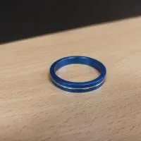 Кольцо проставочное 1-1/8" GINEYEA D02, D28,6мм, высота 5мм, синий, ВЛ-00007866