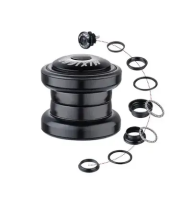 Рулевой набор 1-1/8" MIXIEER безрезьбовая, EC 34 / 28.6  EC 34/30, 41.8 x 45°x 45° черный, QLP-35(BK)