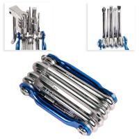 Мультитул COMIRON TOOL 11в1, шестигранные крестовые плоские torx отвёртки, выжимка цепи, синий