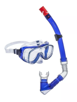 Набор для плавания (маска+трубка) ATEMI, синий