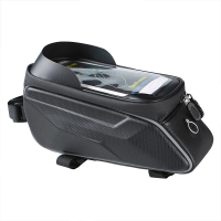 Сумка на раму COMIRON жесткий корупс, отдел для смартфона, 23х14,5х8см, черный , 689006