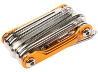 Мультитул COMIRON TOOL 11в1, шестигранные крестовые плоские torx отвёртки, выжимка цепи, желтый