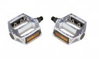 Педали 9/16" алюминий SAIGUAN PS17 с отражателями, платформа, серебристый, PS17