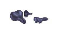 Седло HOGGER, комфорт 255x208 мм, эластомер, черный, SDHG55208E0BK