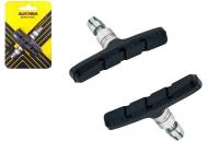 Тормозные колодки ALHONGA HJ-609.12T3 V-brake, 70мм, симметричные, резьбовые, (блистер) черный, HJ-609.12T3