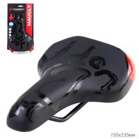 Седло детское COMIRON MAUGLY N940 235x150, черный/красный, 721106