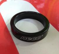 Кольцо проставочное 1-1/8" NECO AS3608 8мм, черный, AS 3508 BK