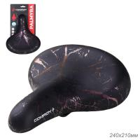 Седло COMIRON PALMYRA C098V 240x210 комфорт, черный/фиолетовый, 721116