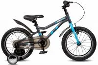 Велосипед LTBIKE TANGO 16 1-ск сталь черный/голубой (ЧЗ)