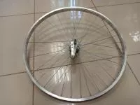 Колесо заднее 28" обод одинарный, алюминиевый, втулка Coster, серебристый  для велосипеда