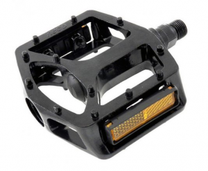 Педали 9/16" NECOWP916 MTB/BMX алюминиевые, насыпной подшипник, черный, ВЛ-00034705