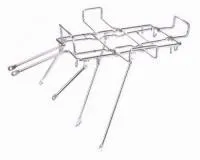 Багажник 12" стальной, с клипсой, серебристый, ВЛ-00008783