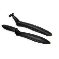 Комплект крыльев 24-26" TRIX крепеж: шток вилки/подсед.штырь, ширина 60мм, пластик, черный, ВЛ-00028759