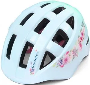 Шлем детский VINCA SPORT IN-MOLD рисунок Summer, с регулировкой, р.S (48-52см), голубой
