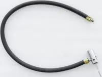 Шланг вело для насоса резиновый с алюминиевым наконечником, ВЛ-00024763