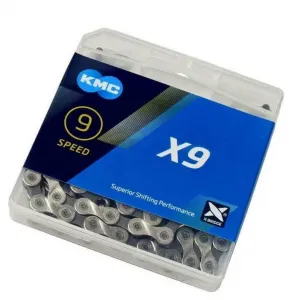 Цепь KMC 9 скор. X9 1/2"x11/128" 116 звеньев, с замком, ВЛ-00036962