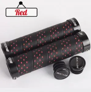 Грипсы 125мм BUCKLOS черный/красный, ВЛ-00037014