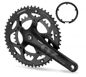 Комплект шатунов PROWHEEL ROAD 2x(9/10S) 50-34T защита 172.5 алюм, Chainline 43.5, под 110.5 черный, ВЛ-00034792