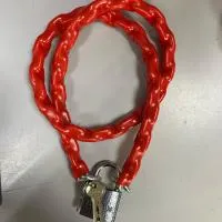 Замок вело "Легкая цепь", сталь закаленная, красный, ВЛ-00027326