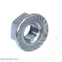 Гайка втулки, с фланцем, 3/8" х 26Т, серебристый, ВЛ-00016041