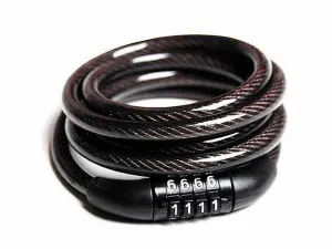 Замок вело TY532 8мм х 1000мм кабельный, фиксированный код, ВЛ-00035543