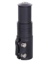 Удлинитель штока вилки выдвижной, для безрезьбовой рулевой колонки 1-1/8", алюминиевый, чёрный, ВЛ-00012123