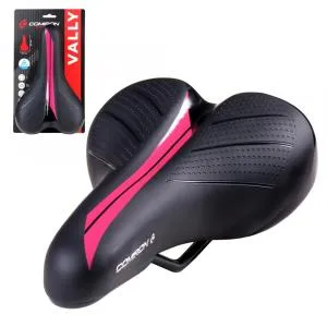Седло детское COMIRON VALLY N942P 245х140, черный/розовый, ВЛ-00037062