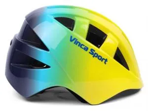 Шлем детский VINCA SPORT IN-MOLD рисунок Gradient, с регулировкой, р.S (48-52см), жел/зел/гол/фиол
