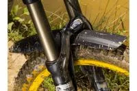 Крыло-щиток переднее 26"-29" крепление на вилку 210мм, длина 253мм, гибкий пластик, черный, ВЛ-00032593