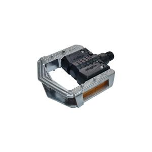 Педали 9/16 WELLGO алюминий/пластик. F278DU складные широкие 106х89х25мм, черный/серебристый, ВЛ-00034250