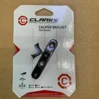 Адаптер CLARK`S 3-538 для дискового тормоза (FLAT MOUNT) задний 180мм алюминий, черный , ВЛ-00027702