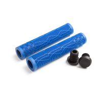 Грипсы 168мм CLARK`S С132 резиновые, пластик. заглушки синий, 3-483