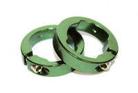 Фиксаторы для грипс кольцевые CLARK'S алюминиевые, зеленый, 3-306