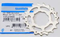 Звезда задняя SHIMANO, 19 зубов, для кассеты CS-5800 11-28Т, серебристый, Y1PJ19400
