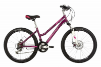 Велосипед NOVATRACK JENNY PRO 24 рама 14'' 18 скор. сталь, вишневый (ЧЗ!)