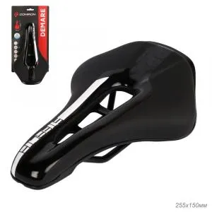 Седло COMIRON DEMARE M103-Wh 255x150, черный/белый, ВЛ-00036090
