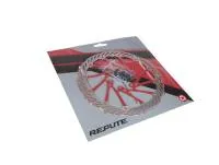 Тормозной диск (ротор) REPUTE RPT-007B 160мм, под 6 болтов, PCD 44мм, сталь, серебристый/красный, ВЛ-00033292