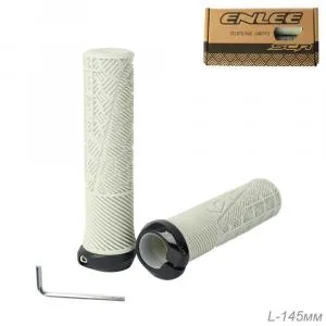 Грипсы 145мм ENLEE с PC струбцинами Special Soft TPE+PP5, серый, ВЛ-00035642