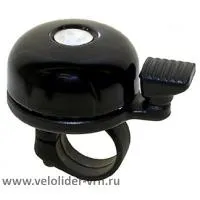 Звонок сталь мини M-WAVE, корпус черный, ВЛ-00004316