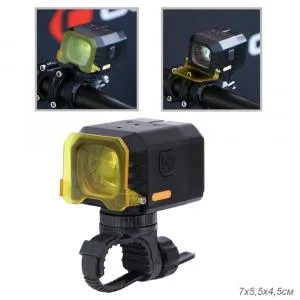 Фонарь передний ZEON LIGHTGUN корпус алюмин; свет 1600lm, аккумулятор/powerbank 5000 mAh; Type-C